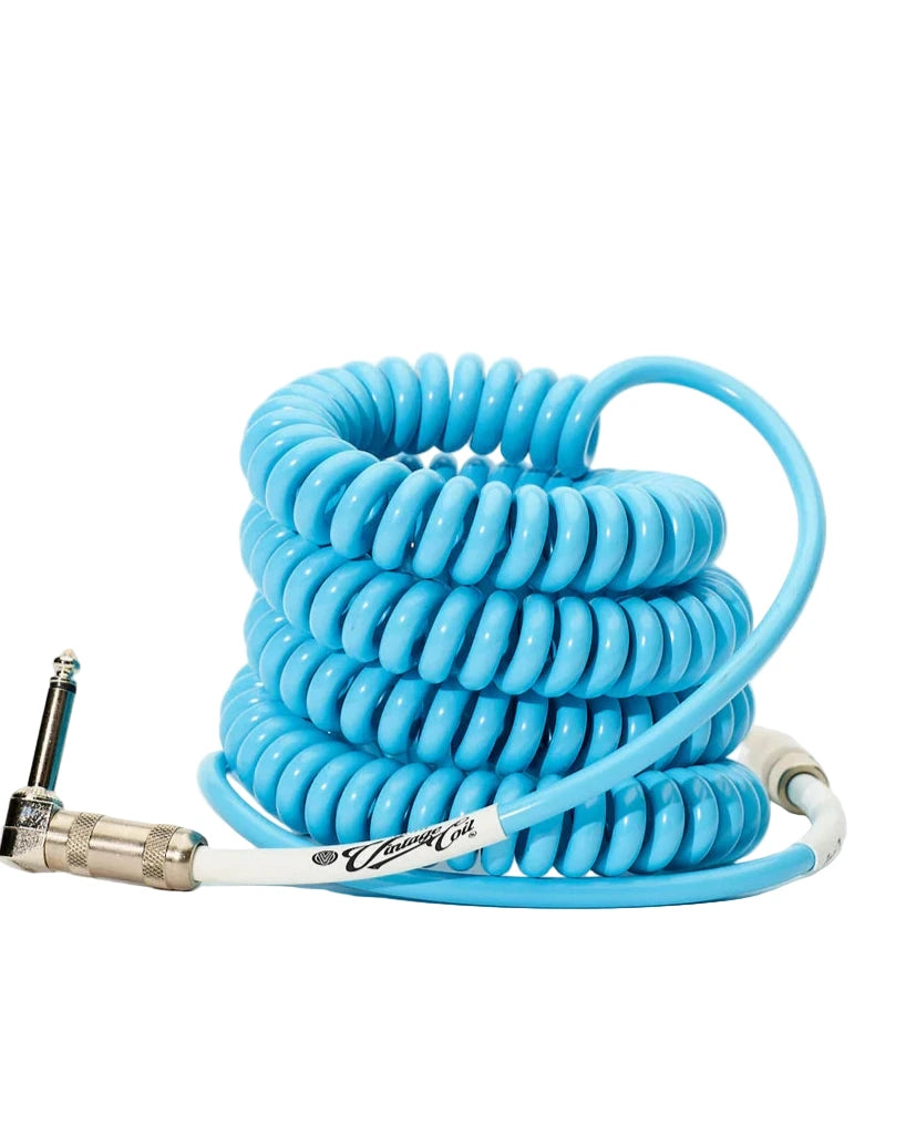 Voltage | Vintage Coil Cable | ST-ANGLE | Electric Blue | Australian Made 🇦🇺 Voltage | Vintage Coil Cable | ST-ANGLE | Electric Blue | Australian Made 🇦🇺